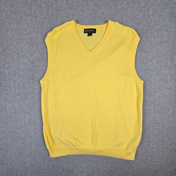 Brooks Brothers Sweater Vest Mens Size XL Supima Cotton V Neck Sleeveless - Picture 3 of 16